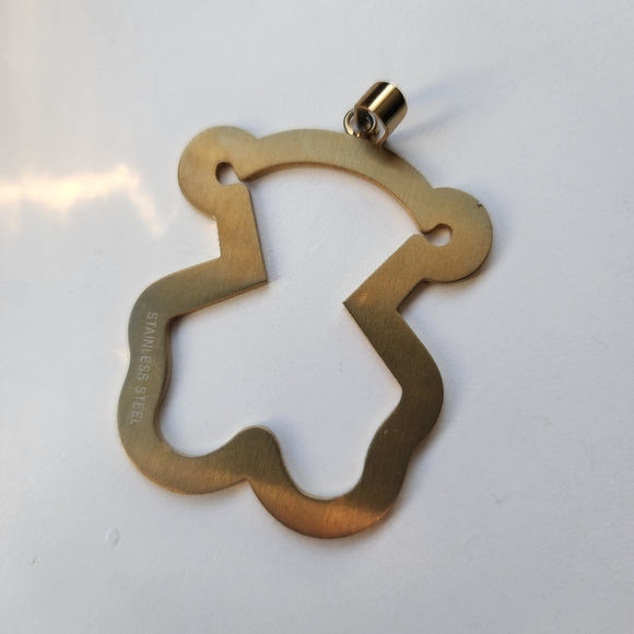 Stainless Steel Colorful Golden Pendant - Picture 3 of 6